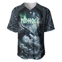 Dark Vikings Baseball Jersey Norse Dragon Nidhogg