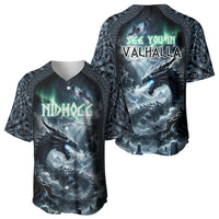 Dark Vikings Baseball Jersey Norse Dragon Nidhogg