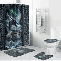 Dark Vikings Bathroom Set Norse Dragon Nidhogg