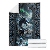 Dark Vikings Blanket Norse Dragon Nidhogg