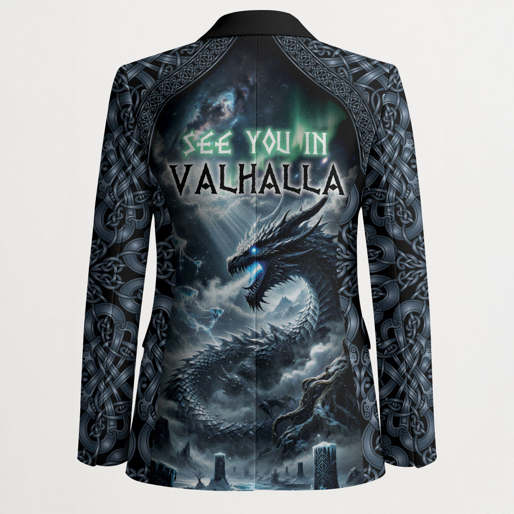 Dark Vikings Blazer Norse Dragon Nidhogg