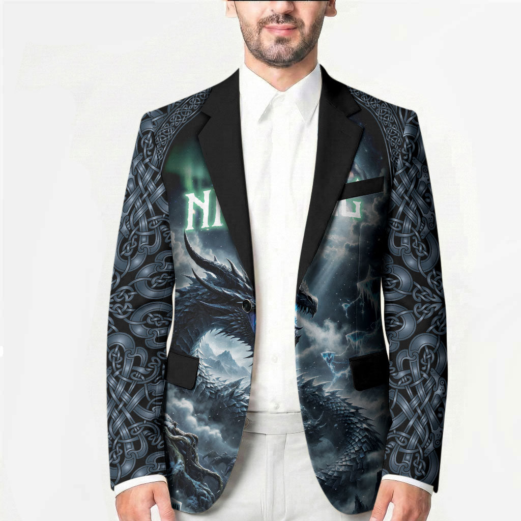 Dark Vikings Blazer Norse Dragon Nidhogg