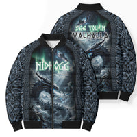 Dark Vikings Bomber Puffer Jacket Norse Dragon Nidhogg
