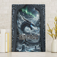 Dark Vikings Canvas Wall Art Norse Dragon Nidhogg