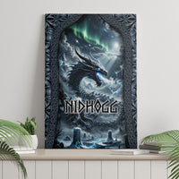 Dark Vikings Canvas Wall Art Norse Dragon Nidhogg