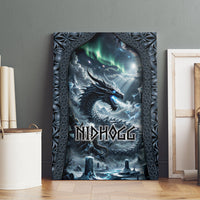 Dark Vikings Canvas Wall Art Norse Dragon Nidhogg