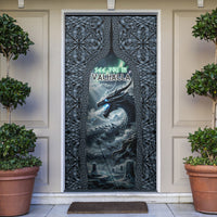 Dark Vikings Door Cover Norse Dragon Nidhogg