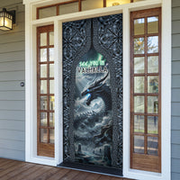 Dark Vikings Door Cover Norse Dragon Nidhogg