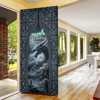 Dark Vikings Door Cover Norse Dragon Nidhogg