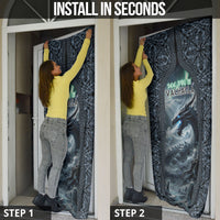 Dark Vikings Door Cover Norse Dragon Nidhogg