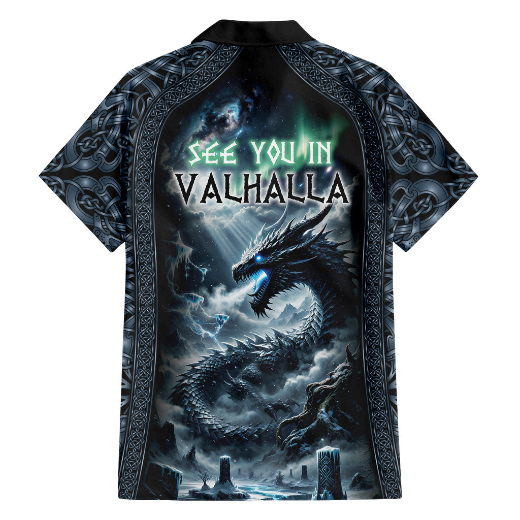 Dark Vikings Hawaiian Shirt Norse Dragon Nidhogg