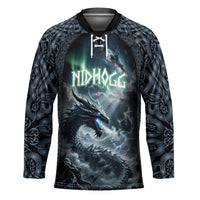 Dark Vikings Hockey Jersey Norse Dragon Nidhogg