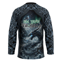 Dark Vikings Hockey Jersey Norse Dragon Nidhogg