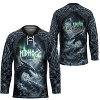 Dark Vikings Hockey Jersey Norse Dragon Nidhogg