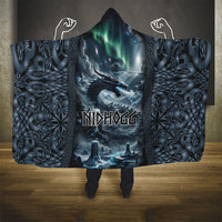Dark Vikings Hooded Blanket Norse Dragon Nidhogg
