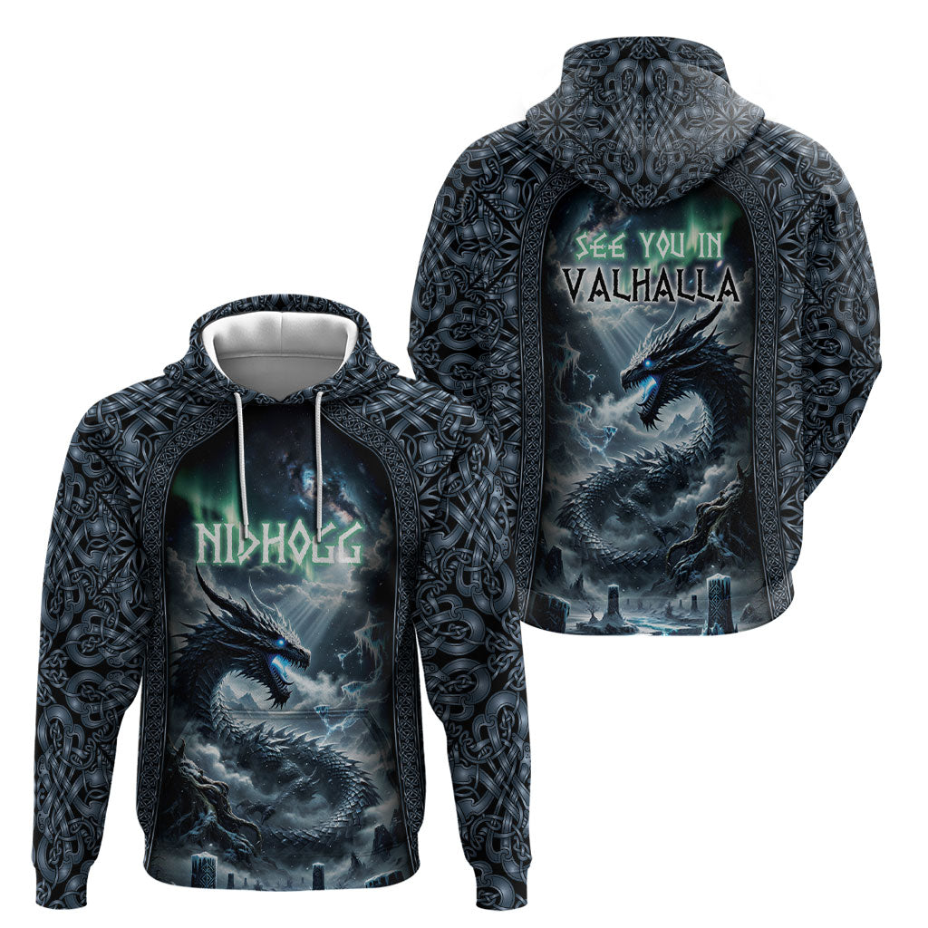 Dark Vikings Hoodie Norse Dragon Nidhogg