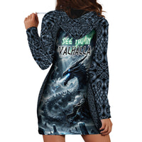 Dark Vikings Hoodie Dress Norse Dragon Nidhogg