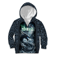 Dark Vikings Kid Hoodie Norse Dragon Nidhogg