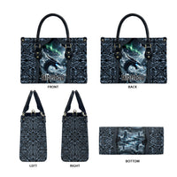 Dark Vikings Leather Bag Norse Dragon Nidhogg
