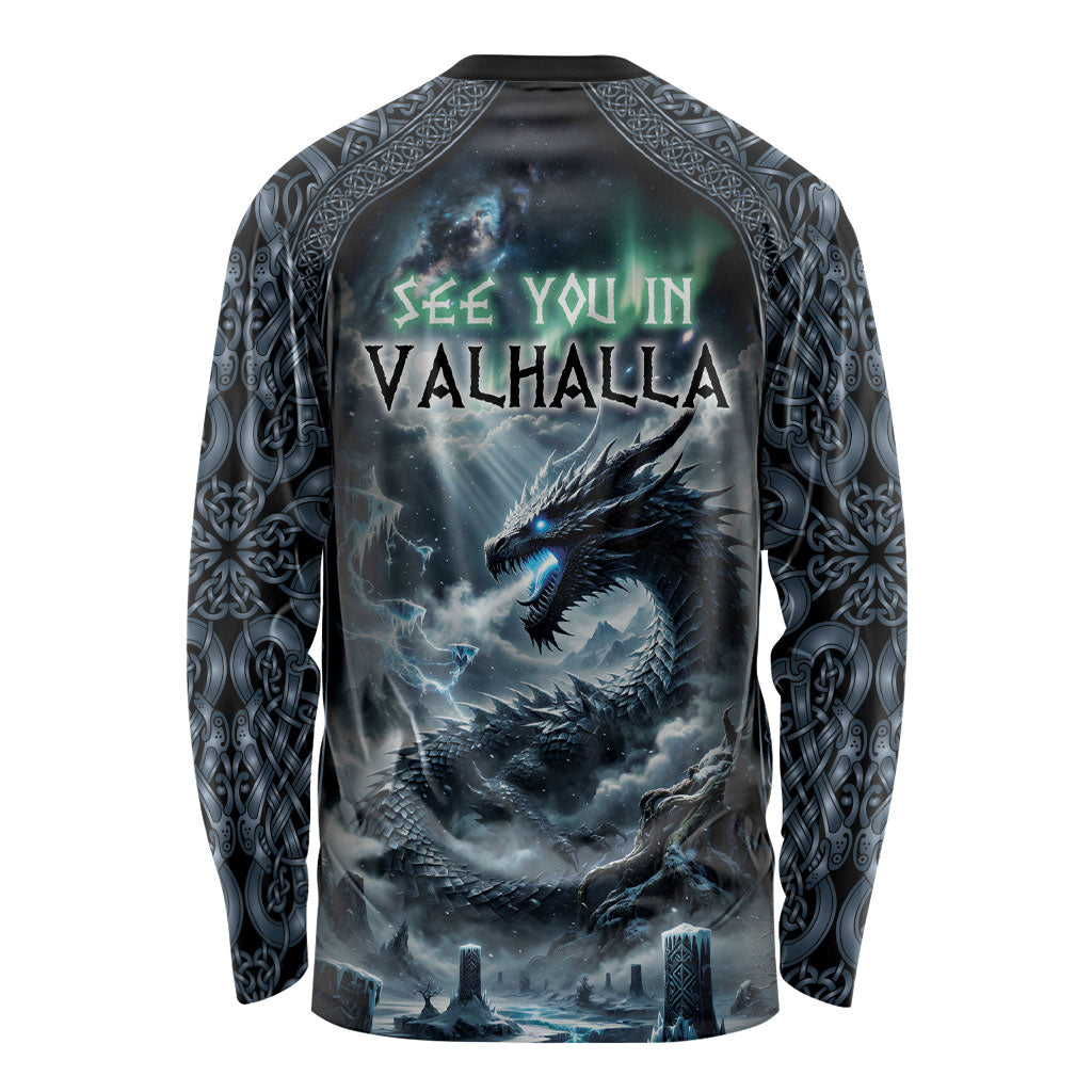 Dark Vikings Long Sleeve Shirt Norse Dragon Nidhogg