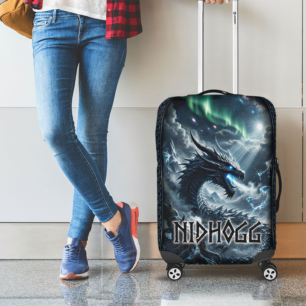 Dark Vikings Luggage Cover Norse Dragon Nidhogg