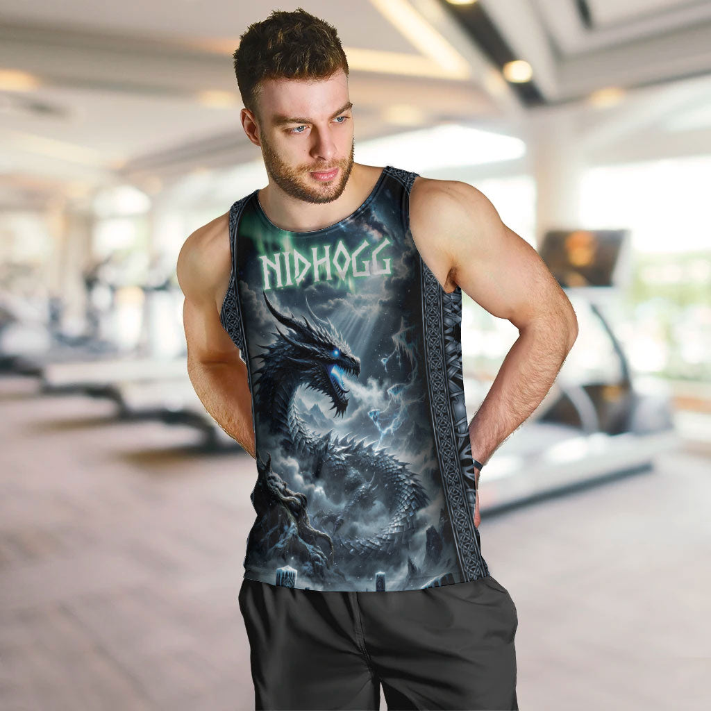 Dark Vikings Men Tank Top Norse Dragon Nidhogg