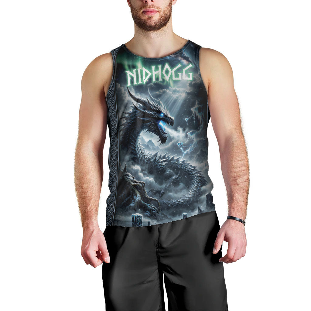 Dark Vikings Men Tank Top Norse Dragon Nidhogg