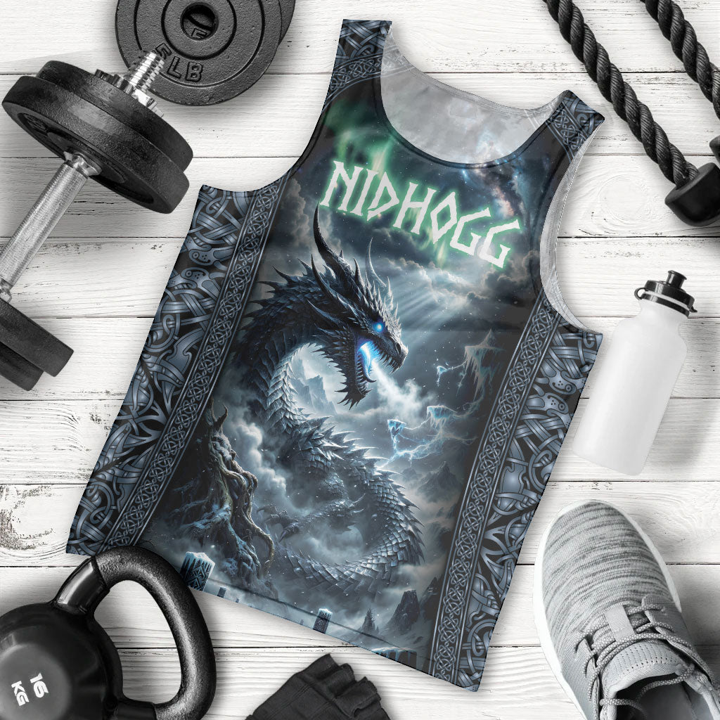 Dark Vikings Men Tank Top Norse Dragon Nidhogg