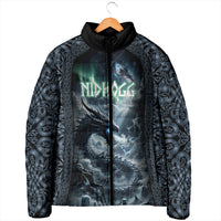 Dark Vikings Padded Jacket Norse Dragon Nidhogg