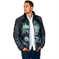 Dark Vikings Padded Jacket Norse Dragon Nidhogg