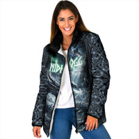 Dark Vikings Padded Jacket Norse Dragon Nidhogg