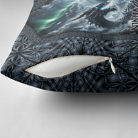Dark Vikings Pillow Cover Norse Dragon Nidhogg