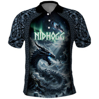 Dark Vikings Polo Shirt Norse Dragon Nidhogg