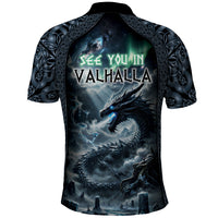 Dark Vikings Polo Shirt Norse Dragon Nidhogg