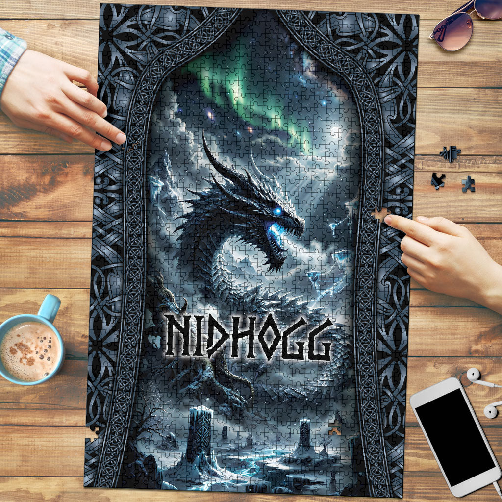 Dark Vikings Puzzle Norse Dragon Nidhogg