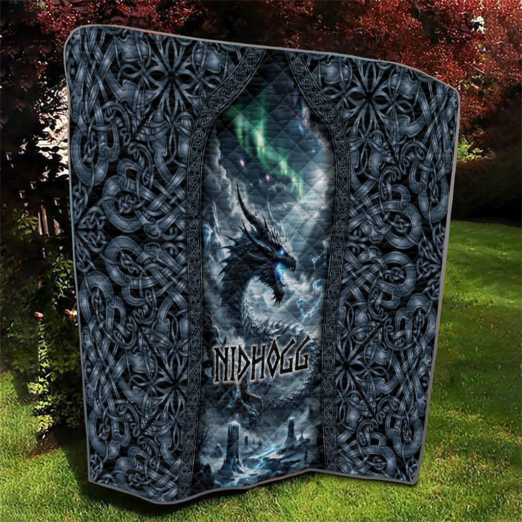 Dark Vikings Quilt Norse Dragon Nidhogg