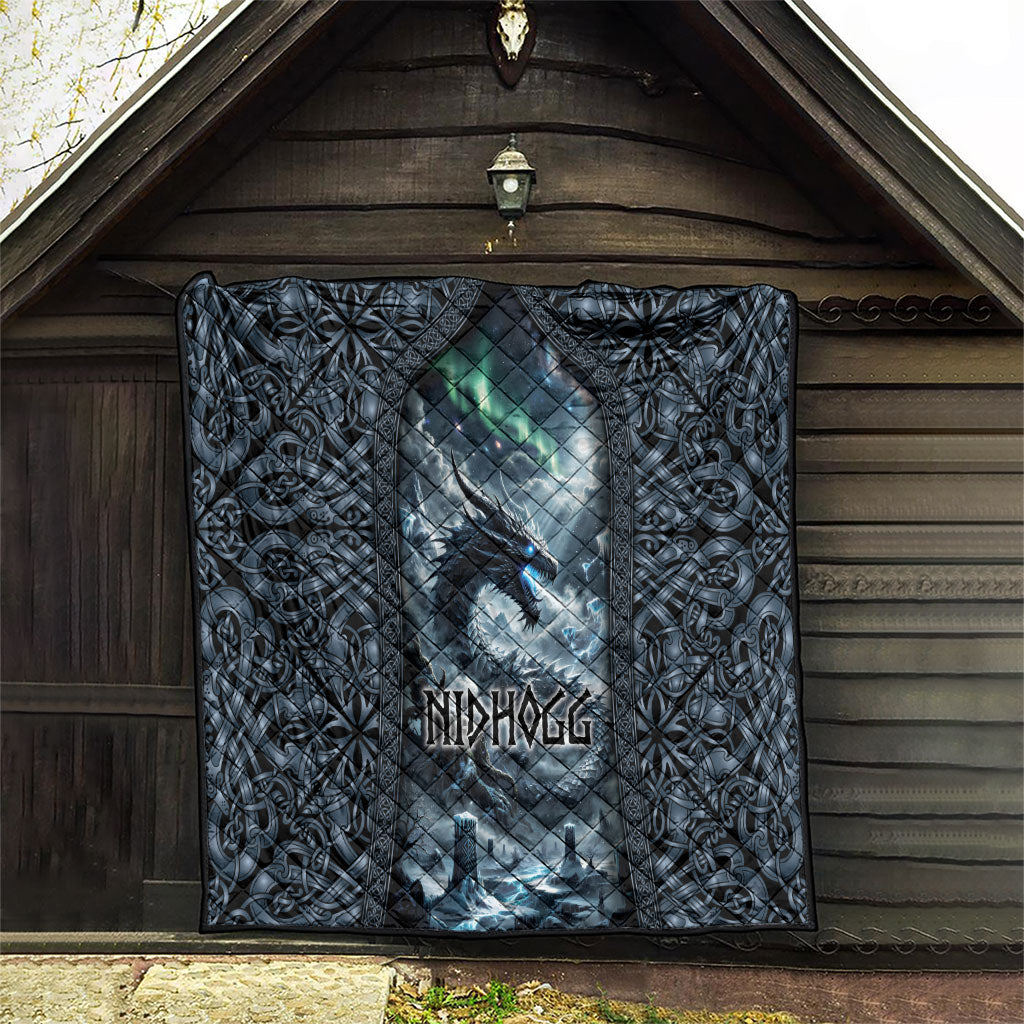 Dark Vikings Quilt Norse Dragon Nidhogg