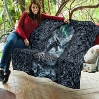 Dark Vikings Quilt Norse Dragon Nidhogg