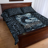 Dark Vikings Quilt Bed Set Norse Dragon Nidhogg