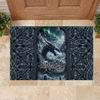 Dark Vikings Rubber Doormat Norse Dragon Nidhogg