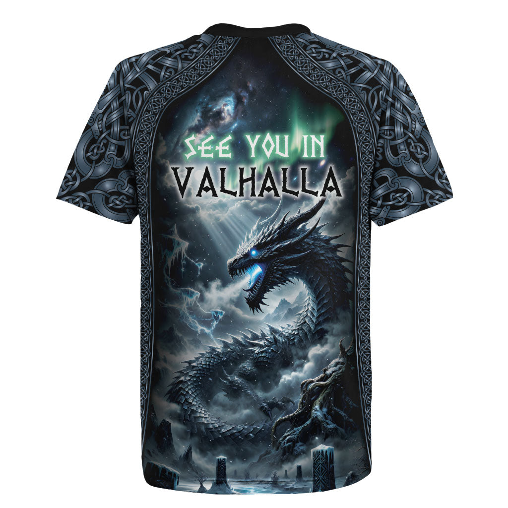 Dark Vikings Rugby Jersey Norse Dragon Nidhogg