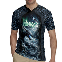 Dark Vikings Rugby Jersey Norse Dragon Nidhogg