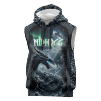 Dark Vikings Sleeveless Hoodie Norse Dragon Nidhogg