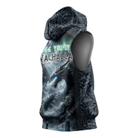 Dark Vikings Sleeveless Hoodie Norse Dragon Nidhogg