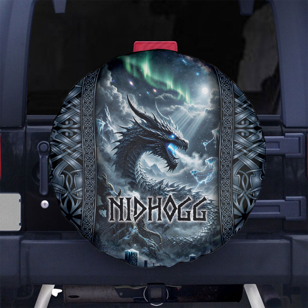 Dark Vikings Spare Tire Cover Norse Dragon Nidhogg