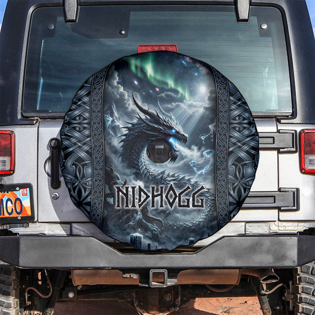 Dark Vikings Spare Tire Cover Norse Dragon Nidhogg