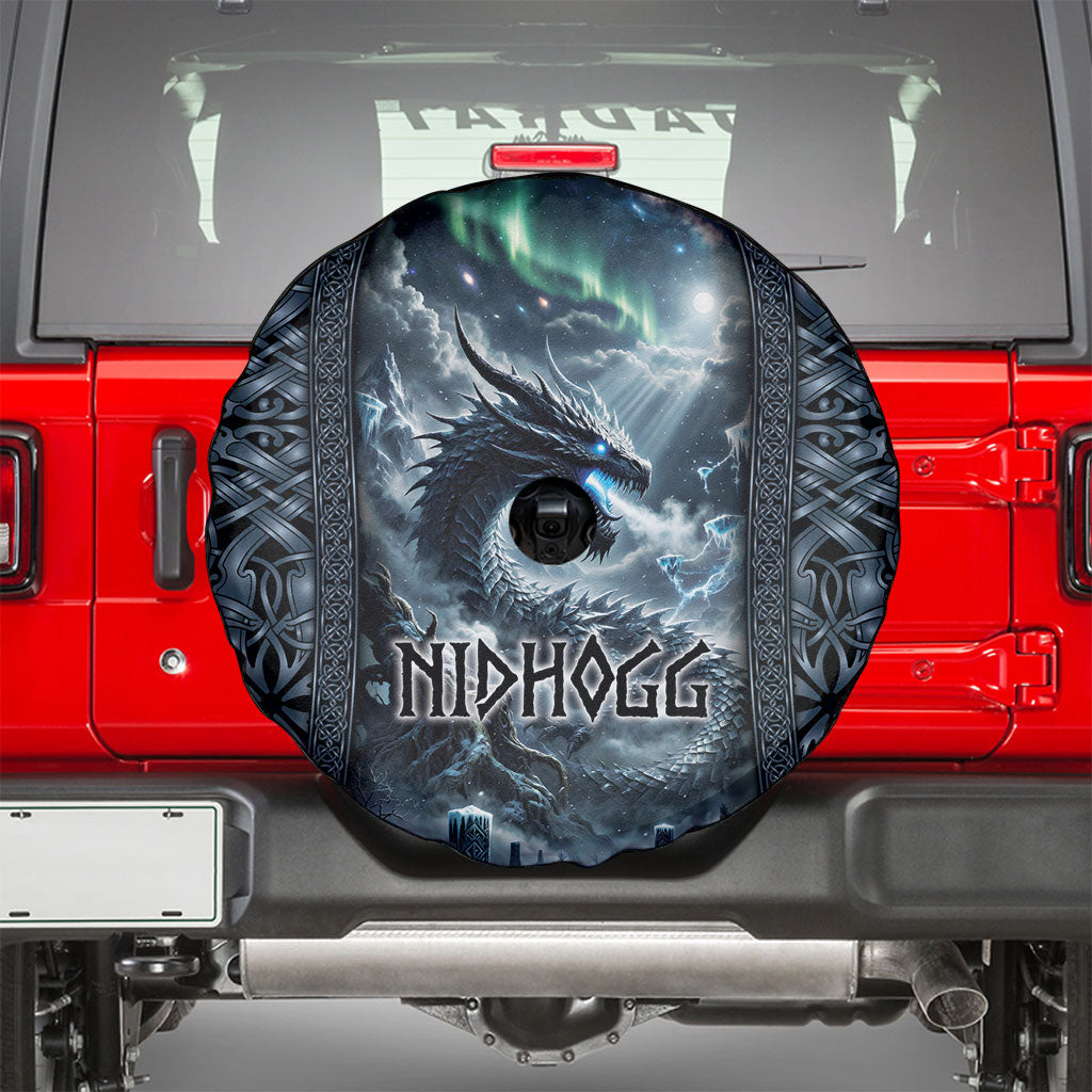 Dark Vikings Spare Tire Cover Norse Dragon Nidhogg