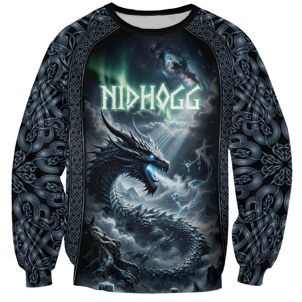 Dark Vikings Sweatshirt Norse Dragon Nidhogg