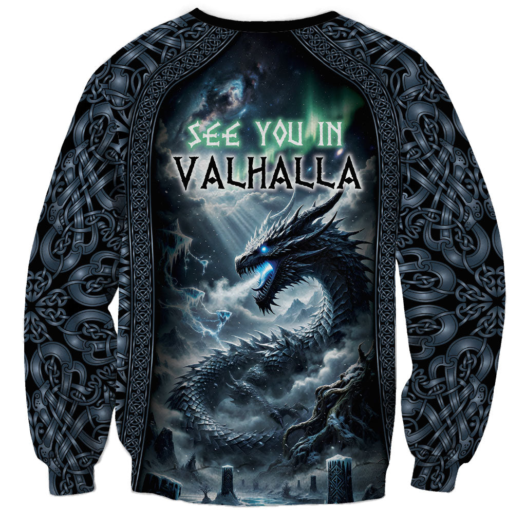 Dark Vikings Sweatshirt Norse Dragon Nidhogg