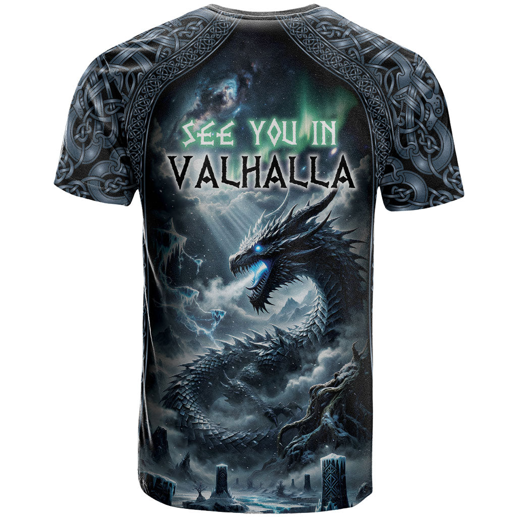 Dark Vikings T Shirt Norse Dragon Nidhogg